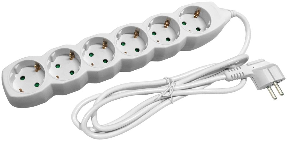 PRODUŽNI KABEL 6 UTIČNICA 5M  3X1,5